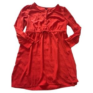 Merona Bold Dark Orange/Red Dress NWOT